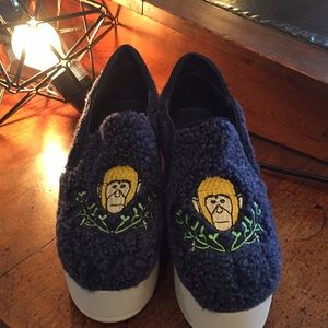 Slip on platform shoes